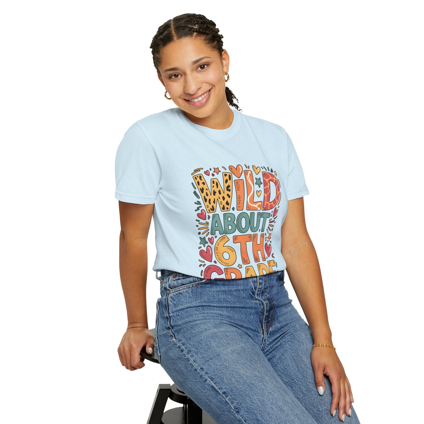 Wild About 6th Grade Teacher T-Shirt – Fun Back to School Tee