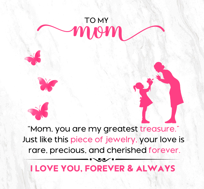 Love Knot Necklace with Rotating Rose Gift Box – Gift for Mom