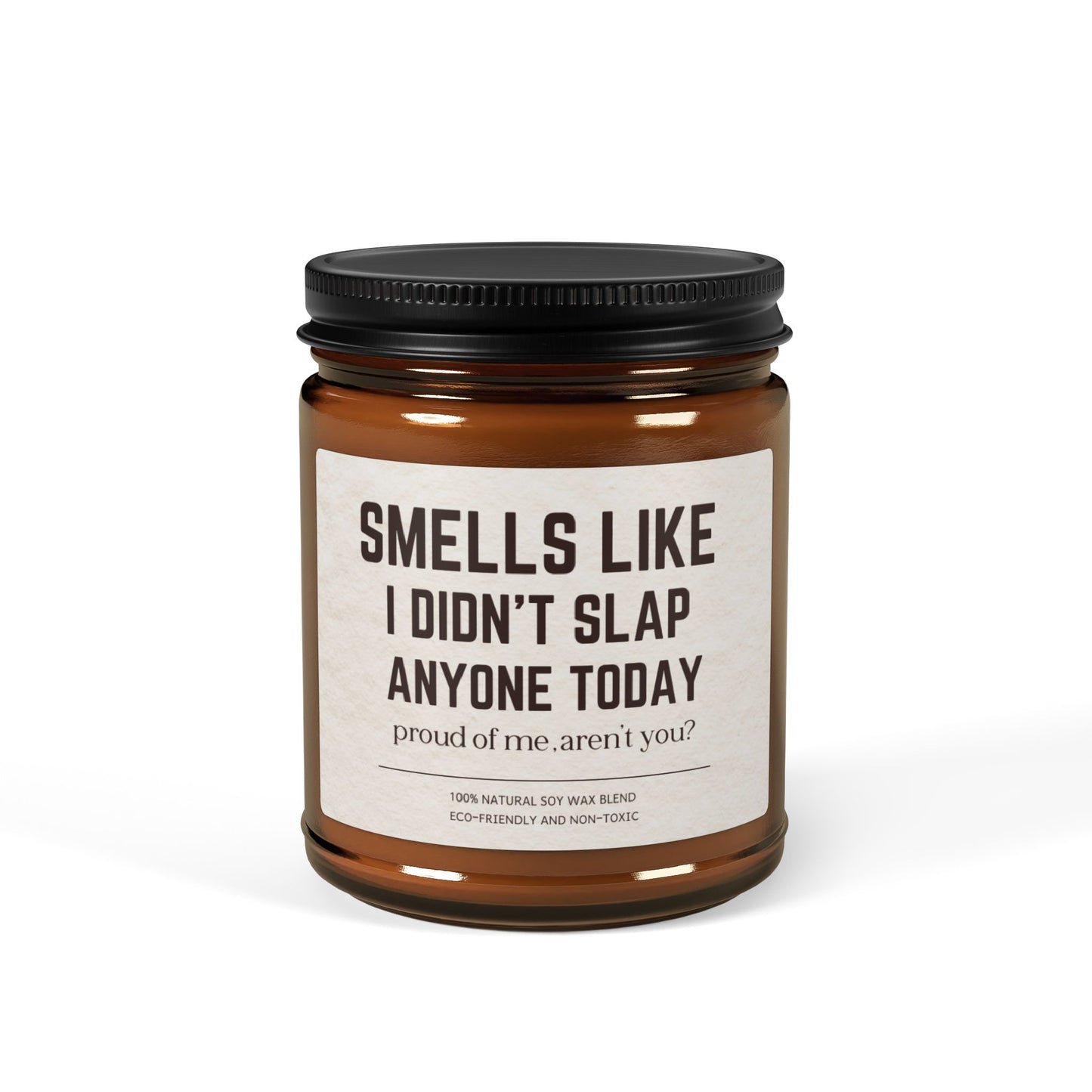 Funny Soy Candle for Surviving the Day Smells Like I Didn’t Slap Anyone