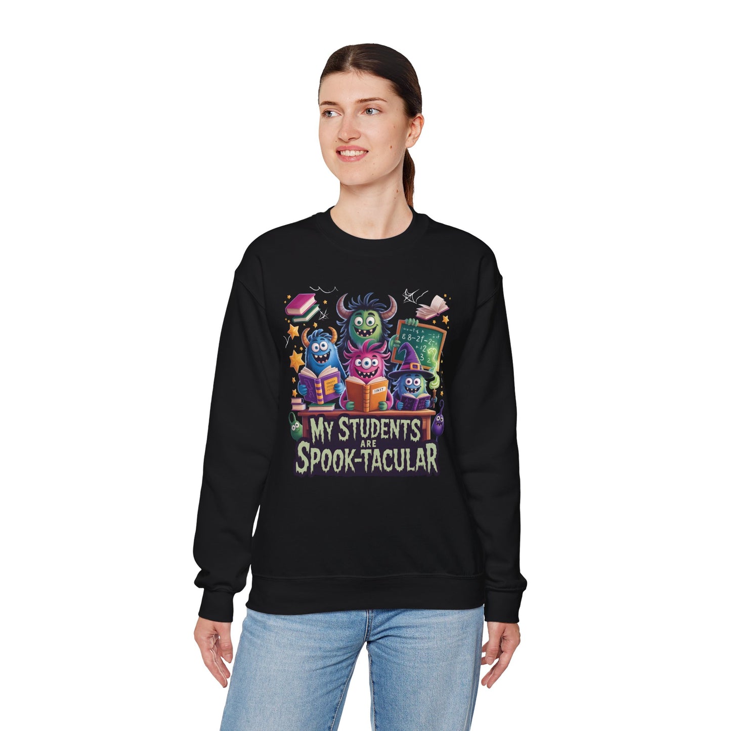 My Students Are Spooktacular Monster Sweatshirt – Halloween Teacher Crewneck