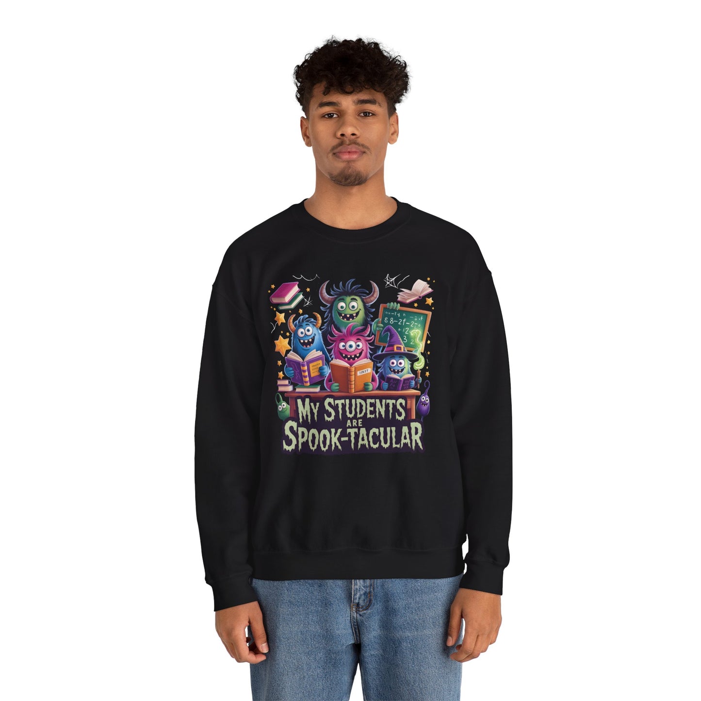 My Students Are Spooktacular Monster Sweatshirt – Halloween Teacher Crewneck