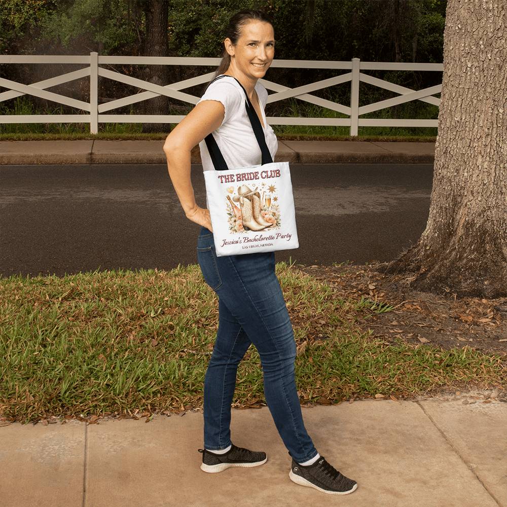 Custom Bride Club Bachelorette Tote – Personalized Name & Location