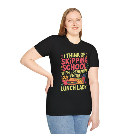 Funny Lunch Lady Shirt for Women, Skipping School But I’m the Lunch Lady T-Shirt