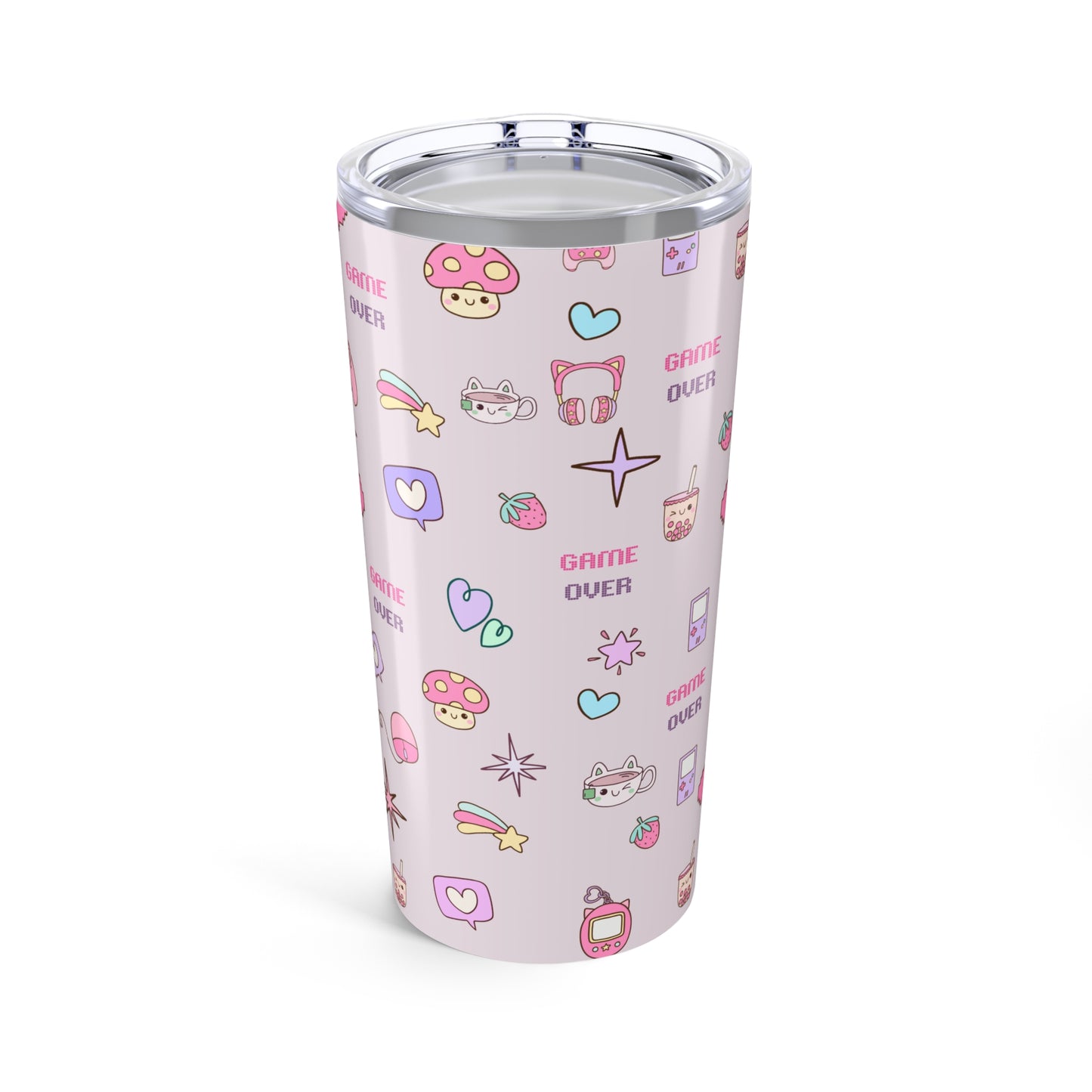 Kawaii Gamer Girl 20oz Tumbler – Cute Gaming-Themed Stainless Steel Cup for Kids