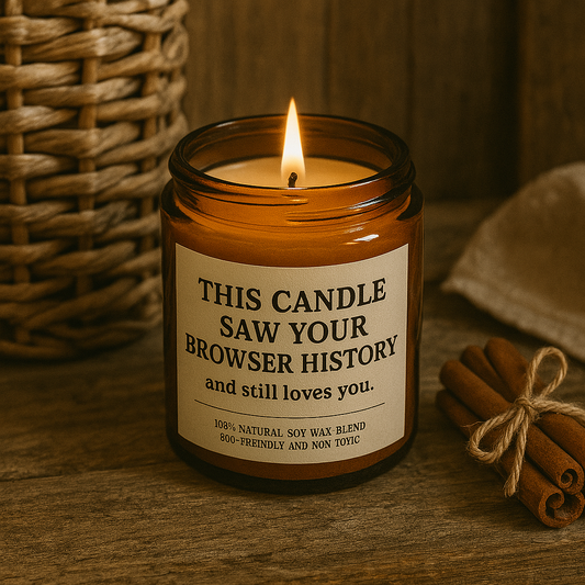 This Candle Saw Your Browser History Still Loves You Gift