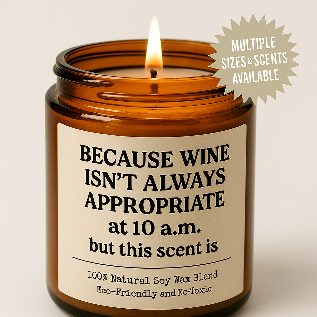 Because Wine Isn’t Always Appropriate Soy Candle Gift