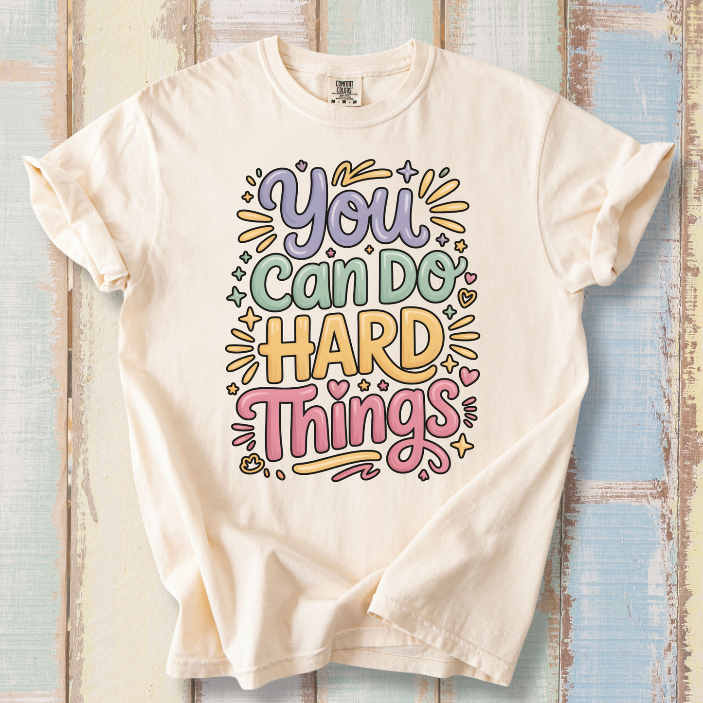 You Can Do Hard Things Shirt – Teacher Counselor Positivity Tee