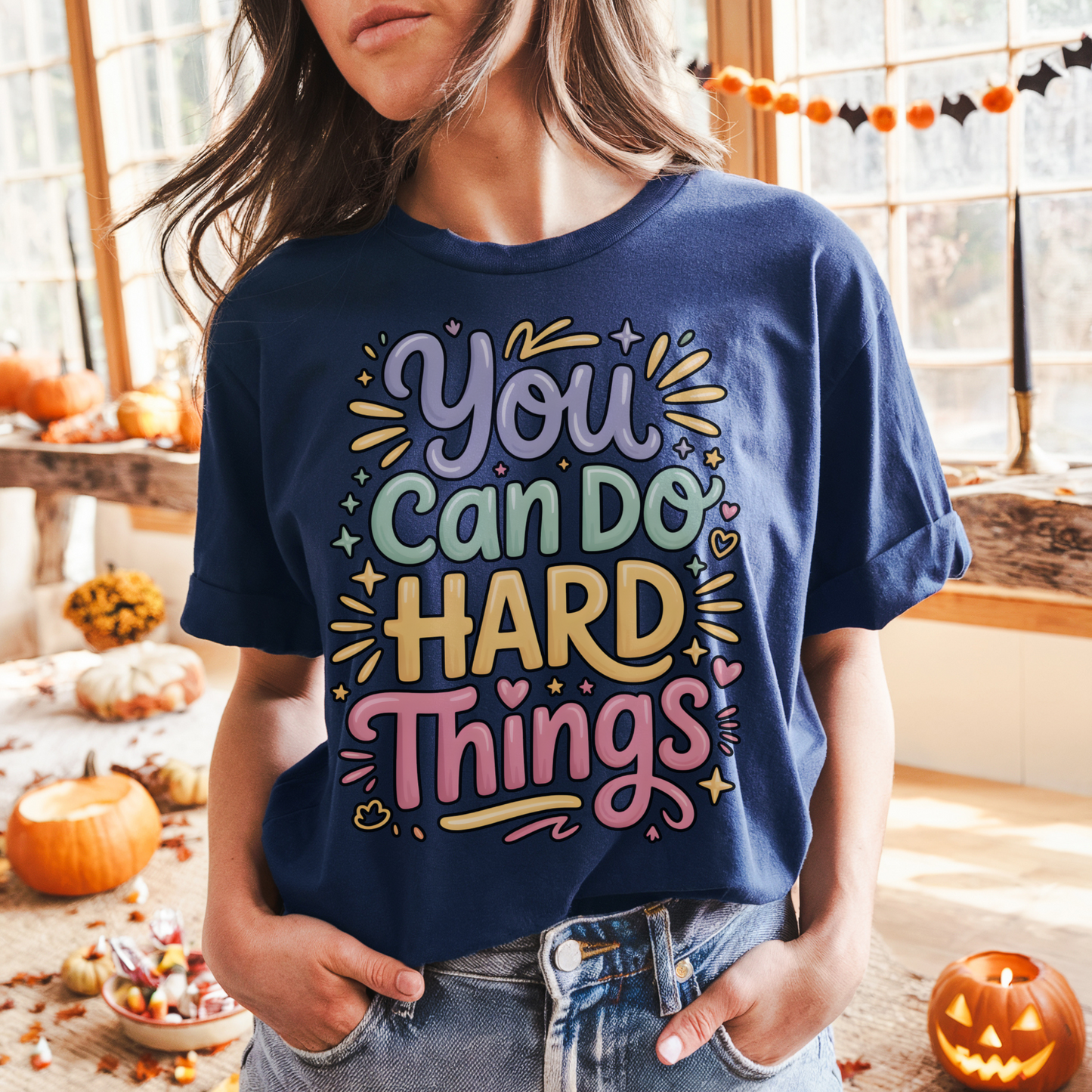 You Can Do Hard Things Shirt – Teacher Counselor Positivity Tee