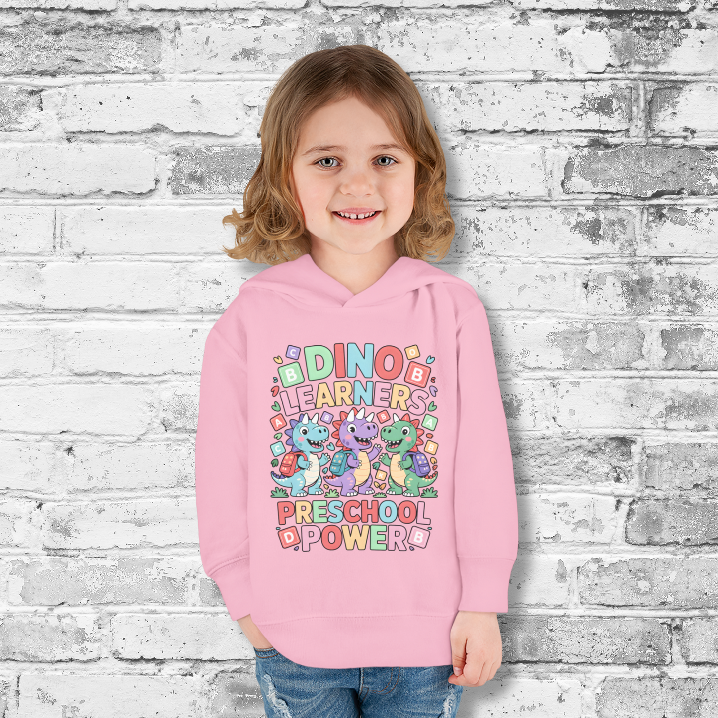 Dino Learners Preschool Hoodie – Cute Dinosaur Kids Pullover