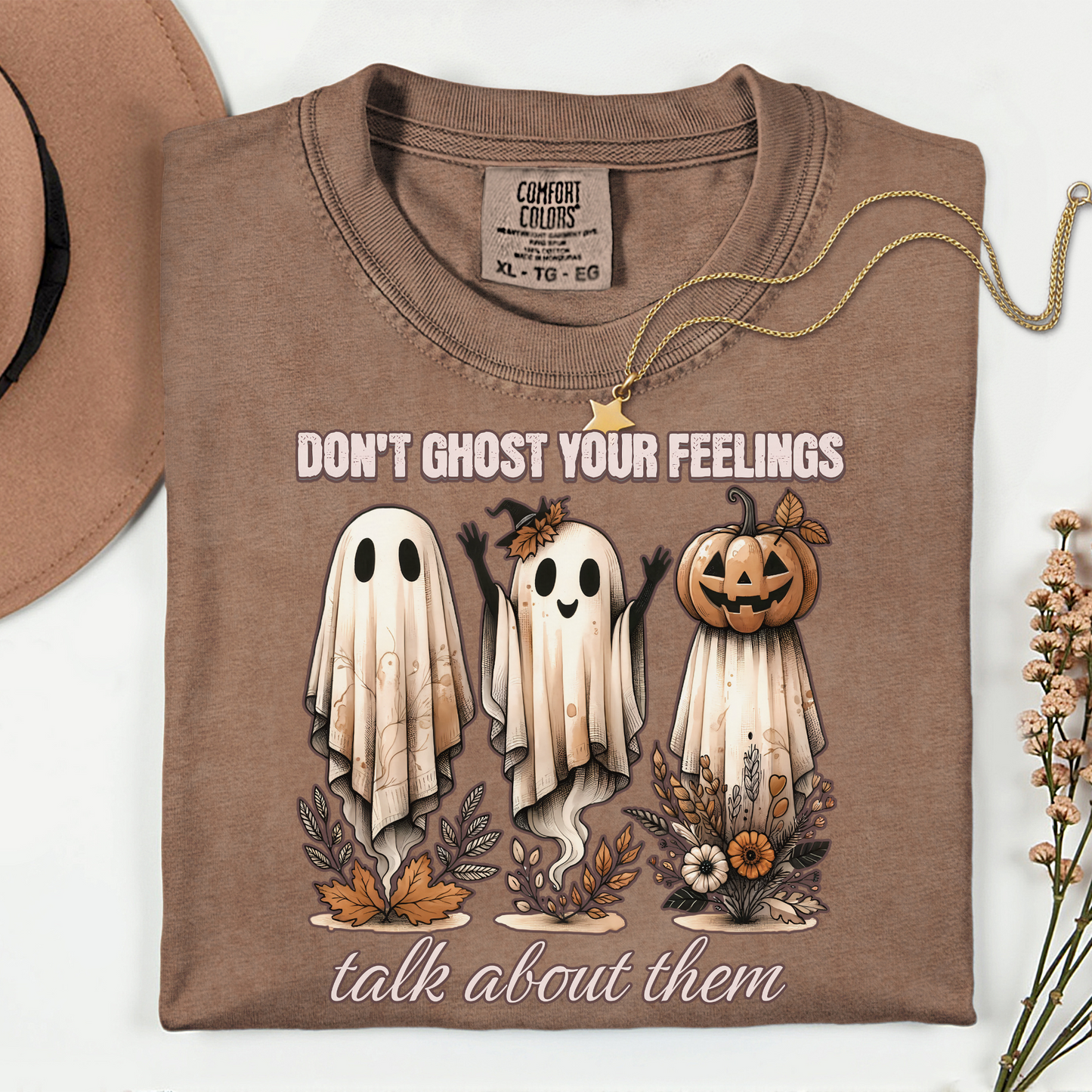 Don’t Ghost Your Feelings Sweatshirt – Mental Health Halloween Crewneck