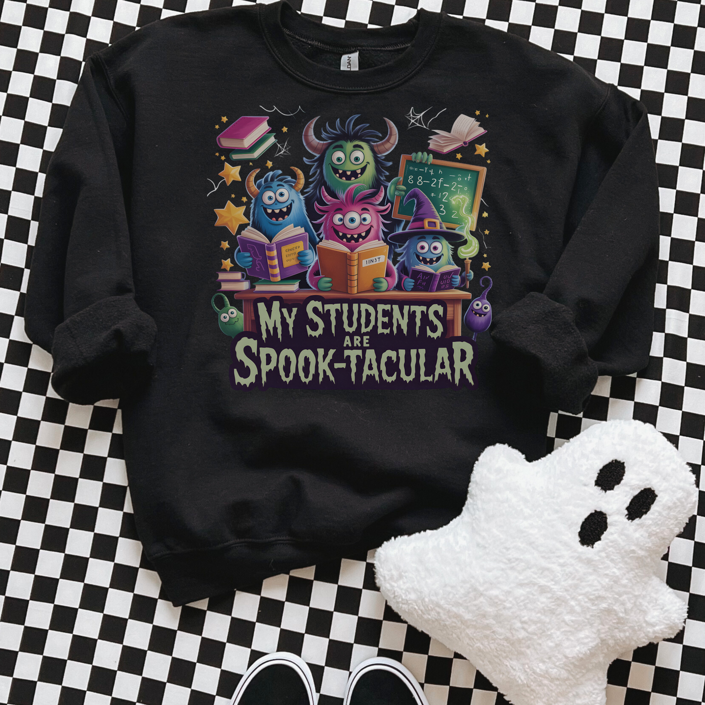 My Students Are Spooktacular Monster Sweatshirt – Halloween Teacher Crewneck