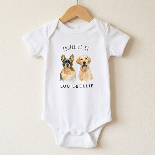 Personalized Baby Bodysuit with Pet Image, Custom Baby Onesie, Cute Newborn Gift, Animal Lover Infant Clothes, Unique Baby Romper