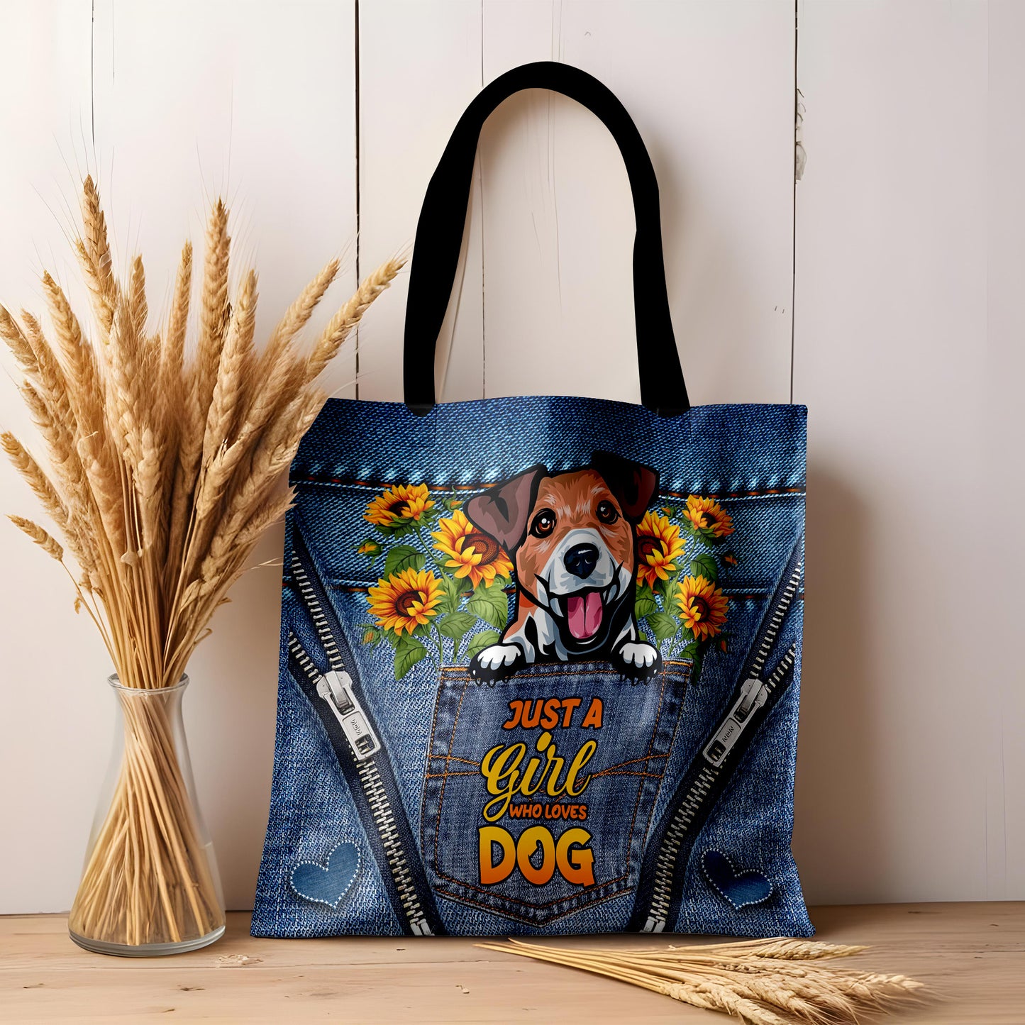 Custom “Just a Girl Who Loves Dogs or Cats” Tote Bag