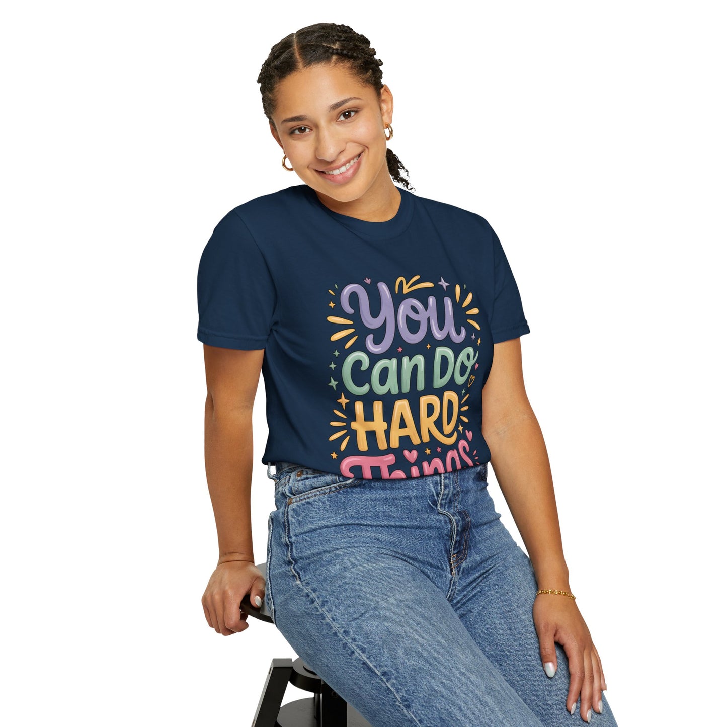 You Can Do Hard Things Shirt – Teacher Counselor Positivity Tee