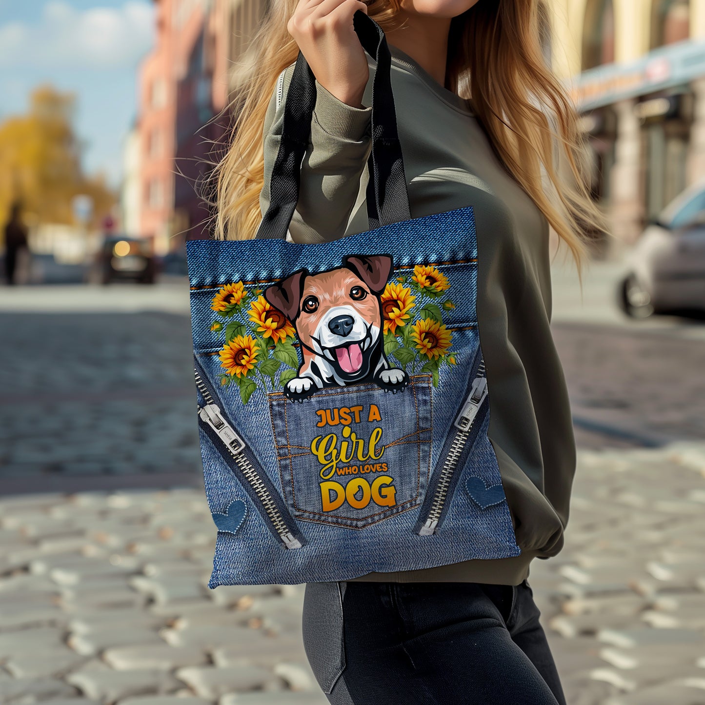 Custom “Just a Girl Who Loves Dogs or Cats” Tote Bag
