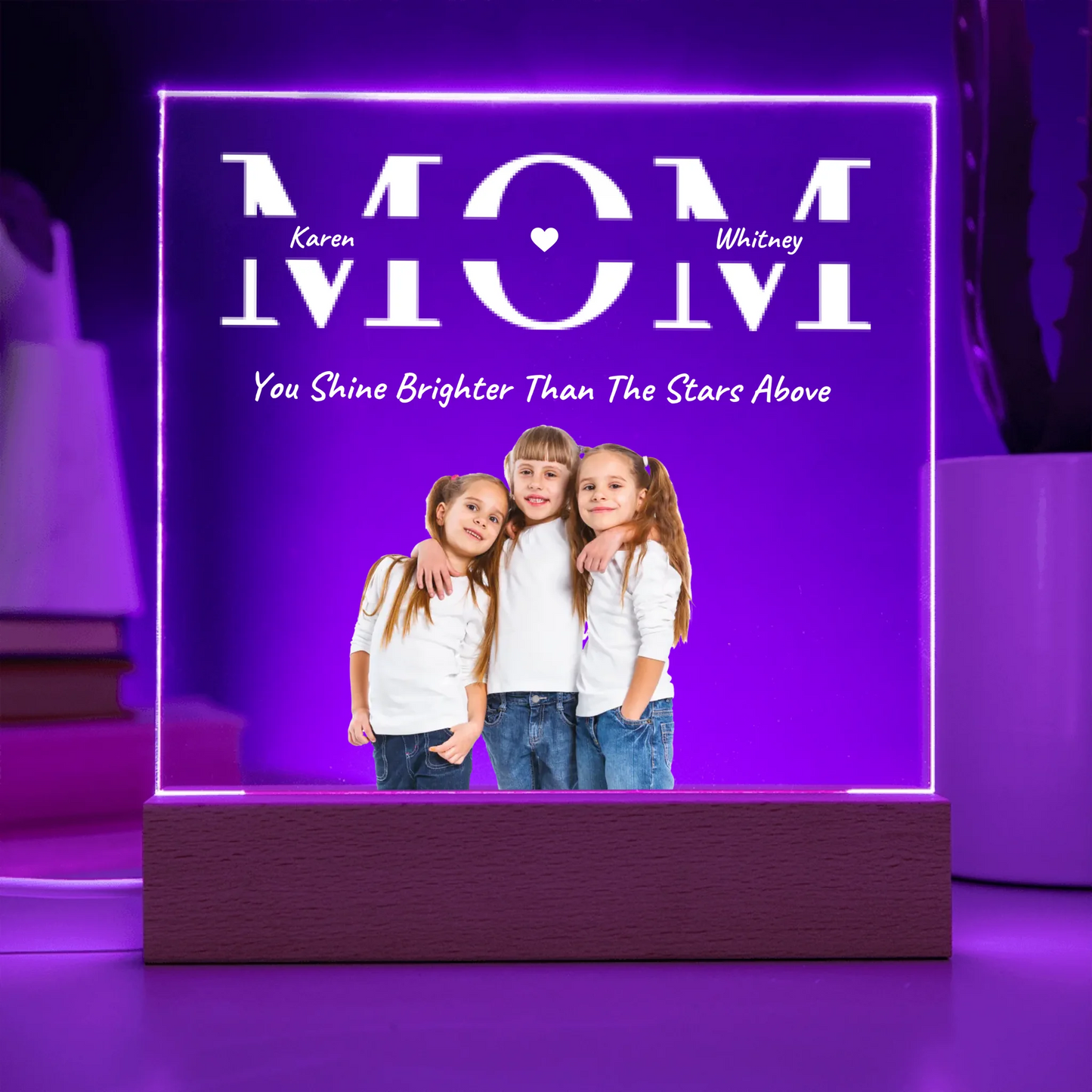 Acrylic Square with LED Base 8