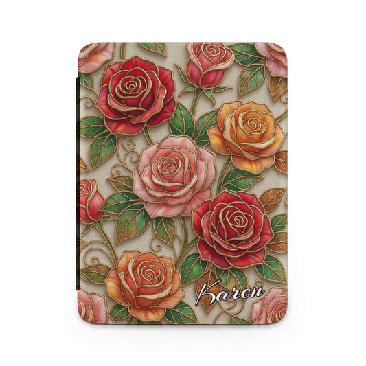 Stained Glass Rose Floral Karen Name Art Pattern product type