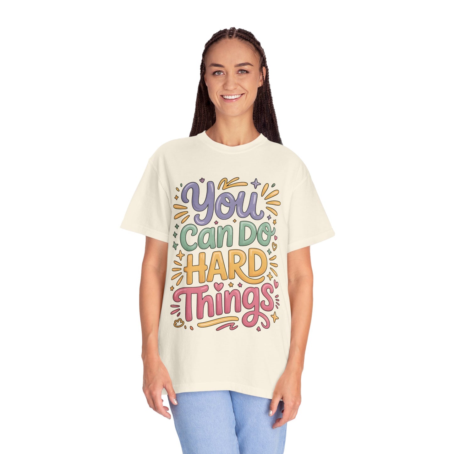 You Can Do Hard Things Shirt – Teacher Counselor Positivity Tee