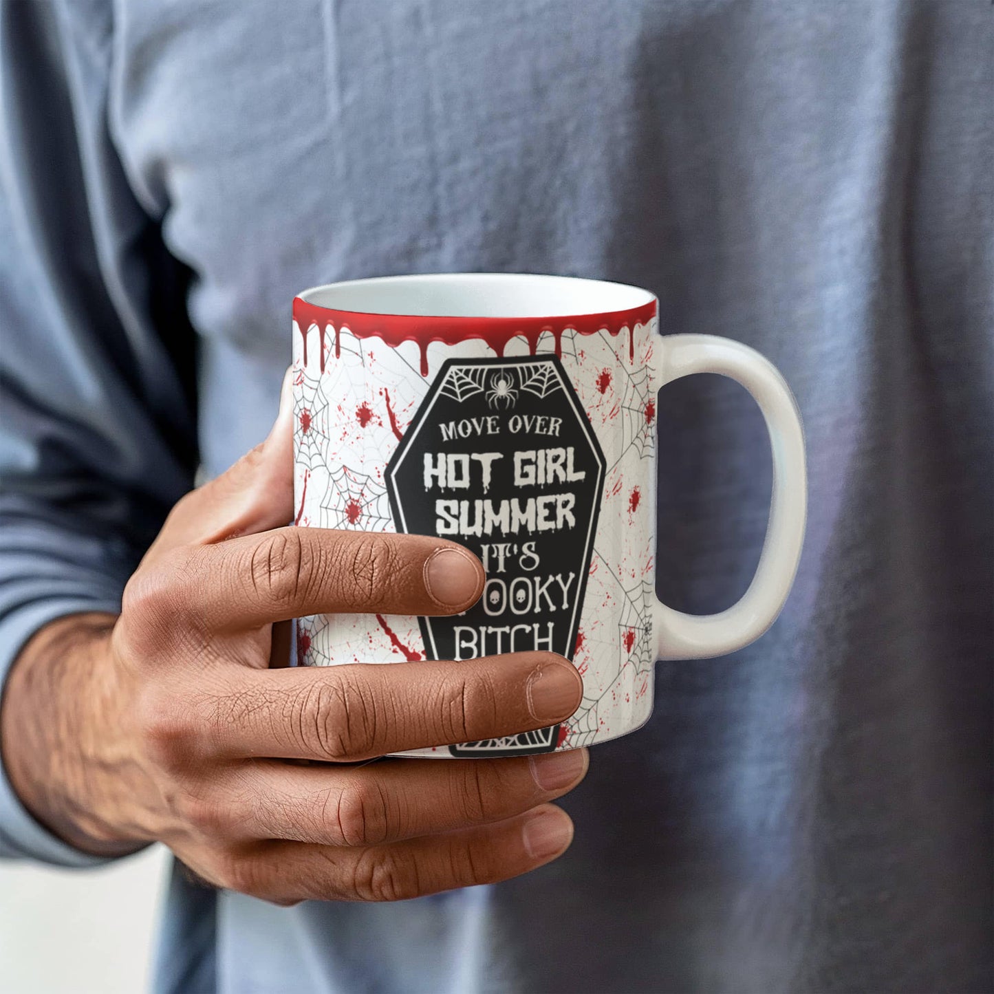 Personalized “Spooky Bitch Season” Halloween Mug – Custom Name