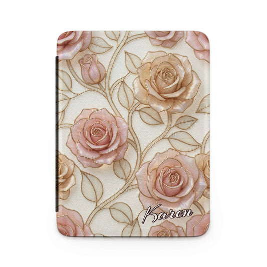 Pink Gold Roses Pattern Personalized Karen Journal product type
