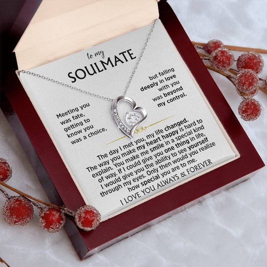 Forever Love Heart Necklace | To My SoulMate |