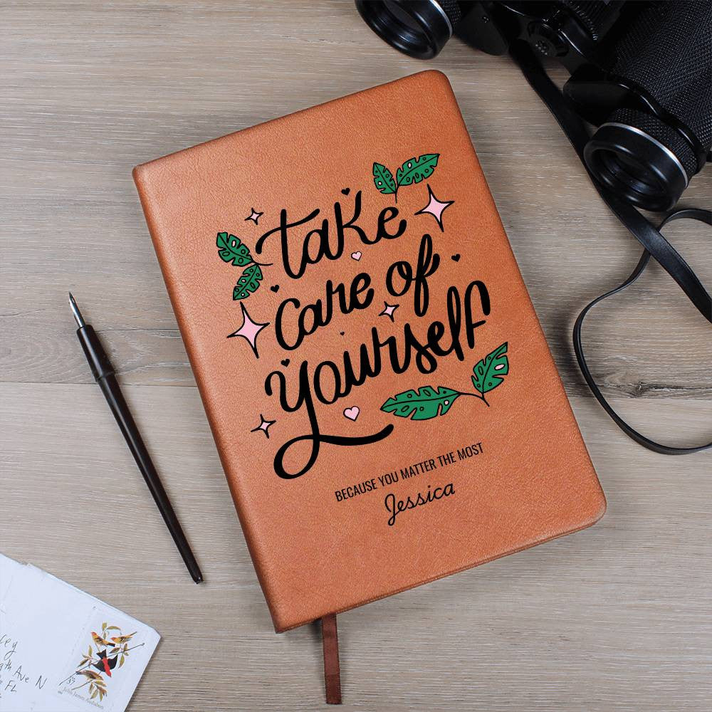 Personalized Leather Journal for Self-Care and Healing