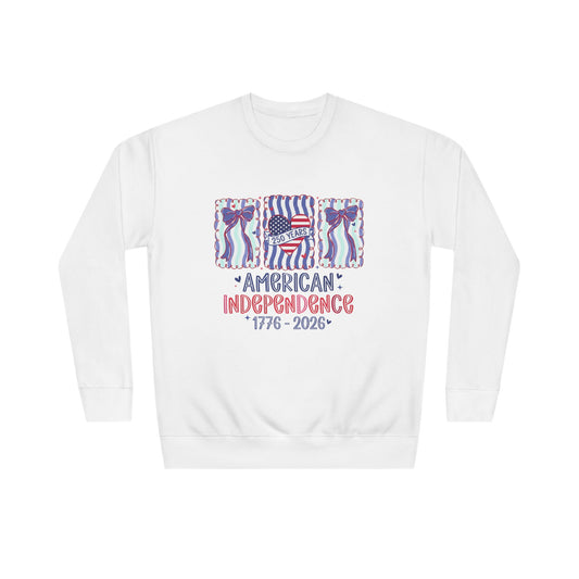 American Independence Sweatshirt – 250 Years 1776-2026 | Coquette Patriotic Sweatshirt | America 250th Birthday Shirt