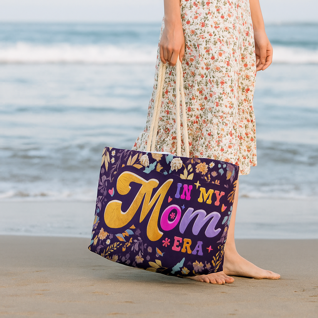 To My Mom "In My Mom Era” Floral Weekender Tote Bag