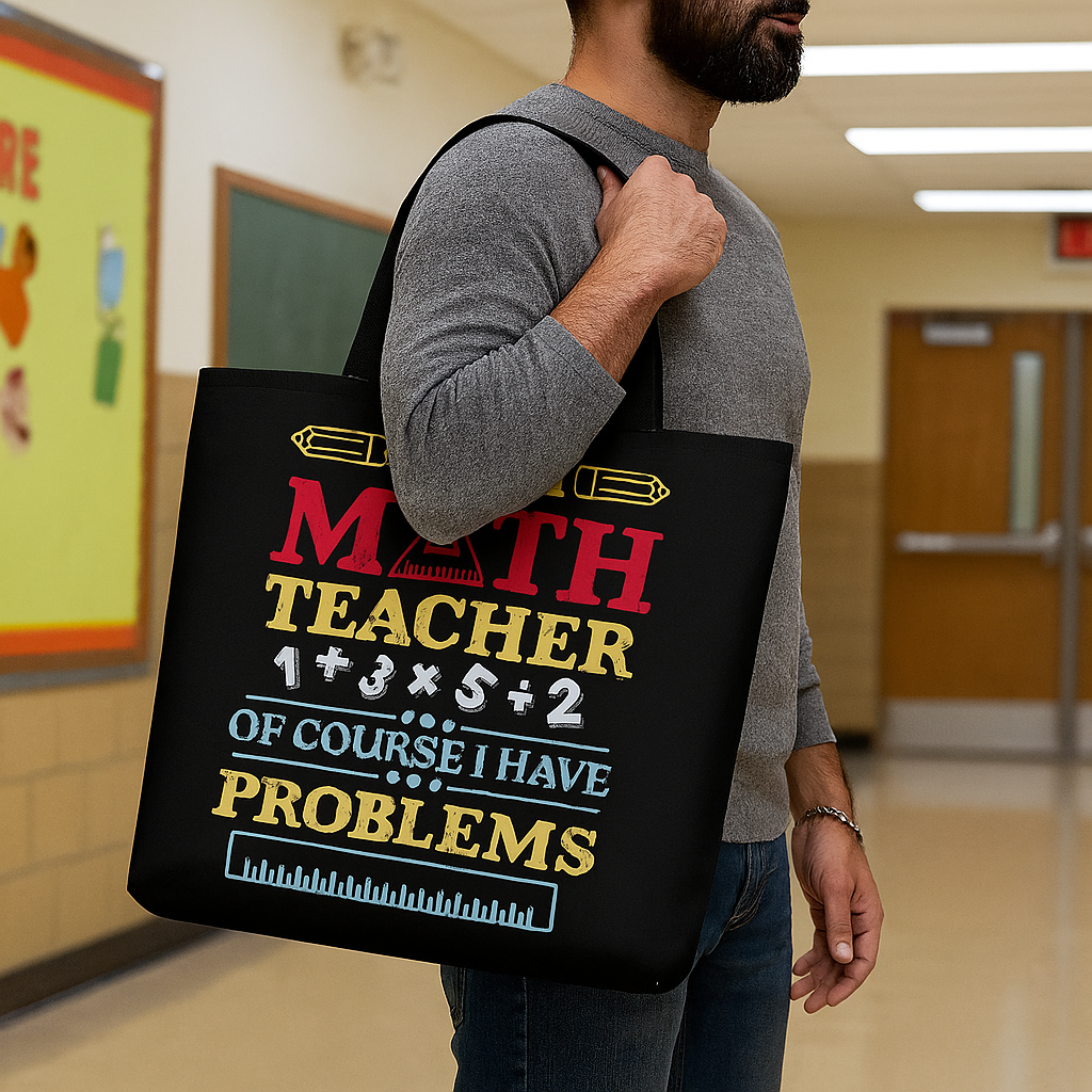 š§® Funny Math Teacher Weekender Tote Bag ā āOf Course I Have Problemsā Quote