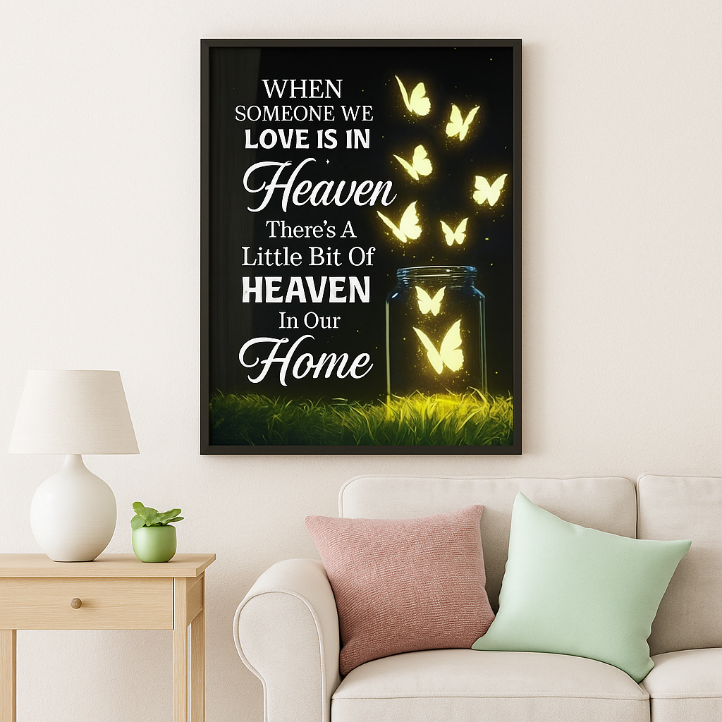 Wall Art - Memorial Wall Canvas for Loss of Loved One