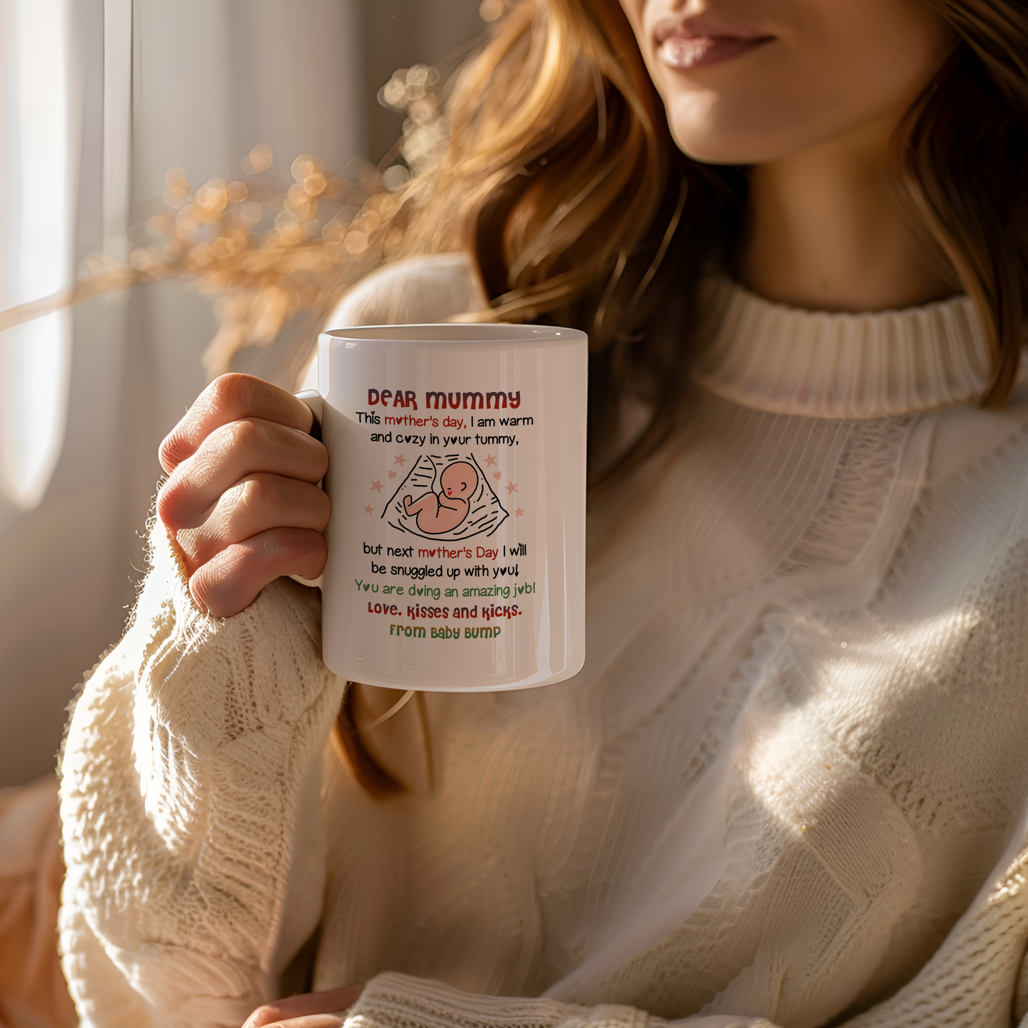 Dear Mummy Bump Coffee Mug – Mother’s Day Gift from Baby Bump (11oz & 15oz)