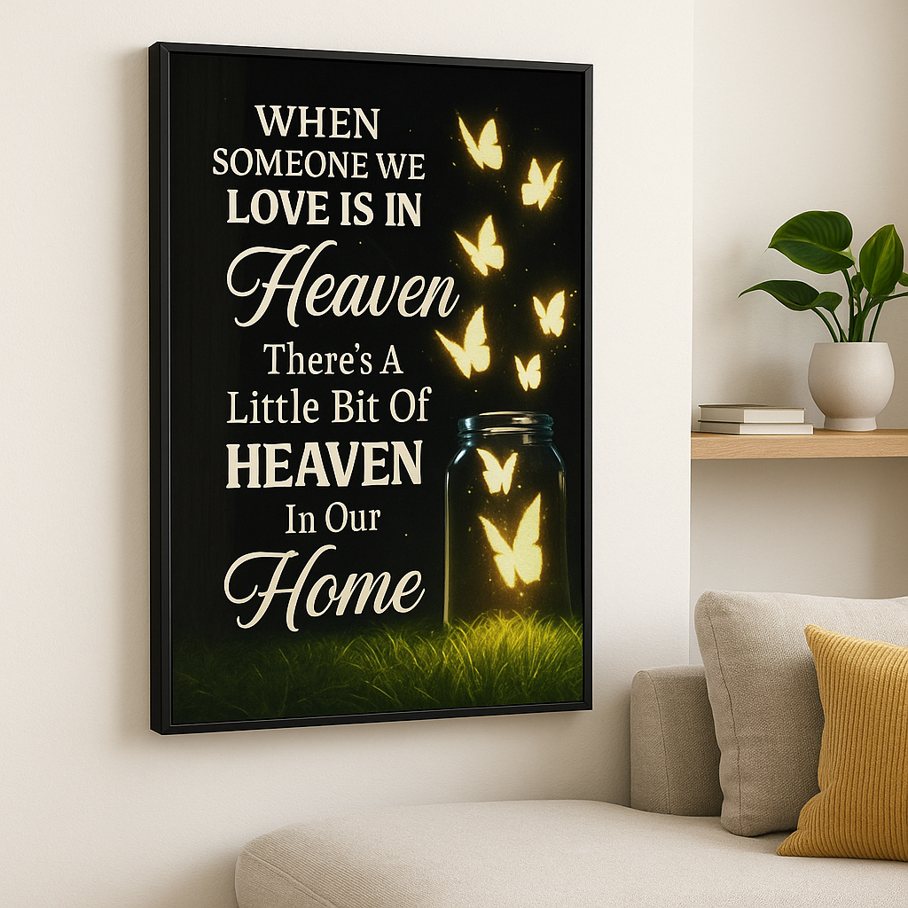 Wall Art - Memorial Wall Canvas for Loss of Loved One