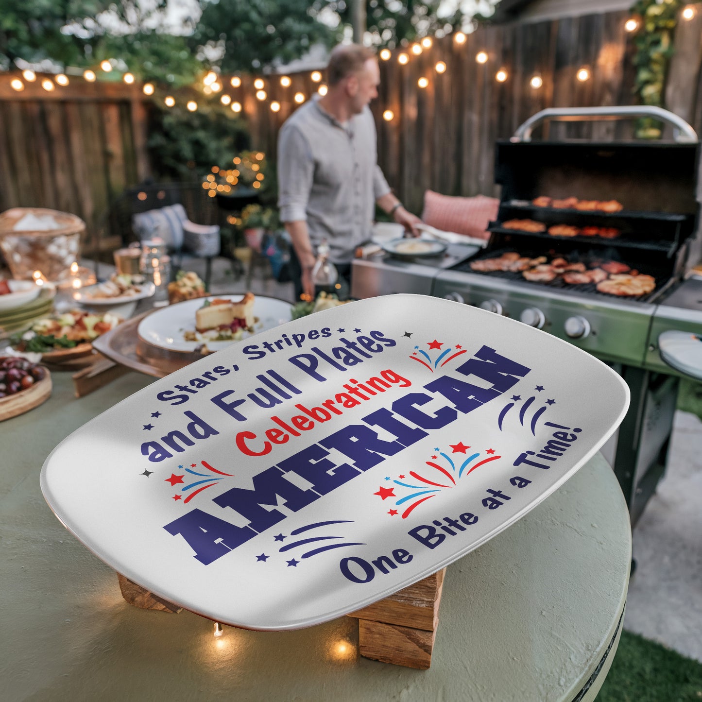 Stars, Stripes & Full Plates – Patriotic Tableware 4th of July Collection