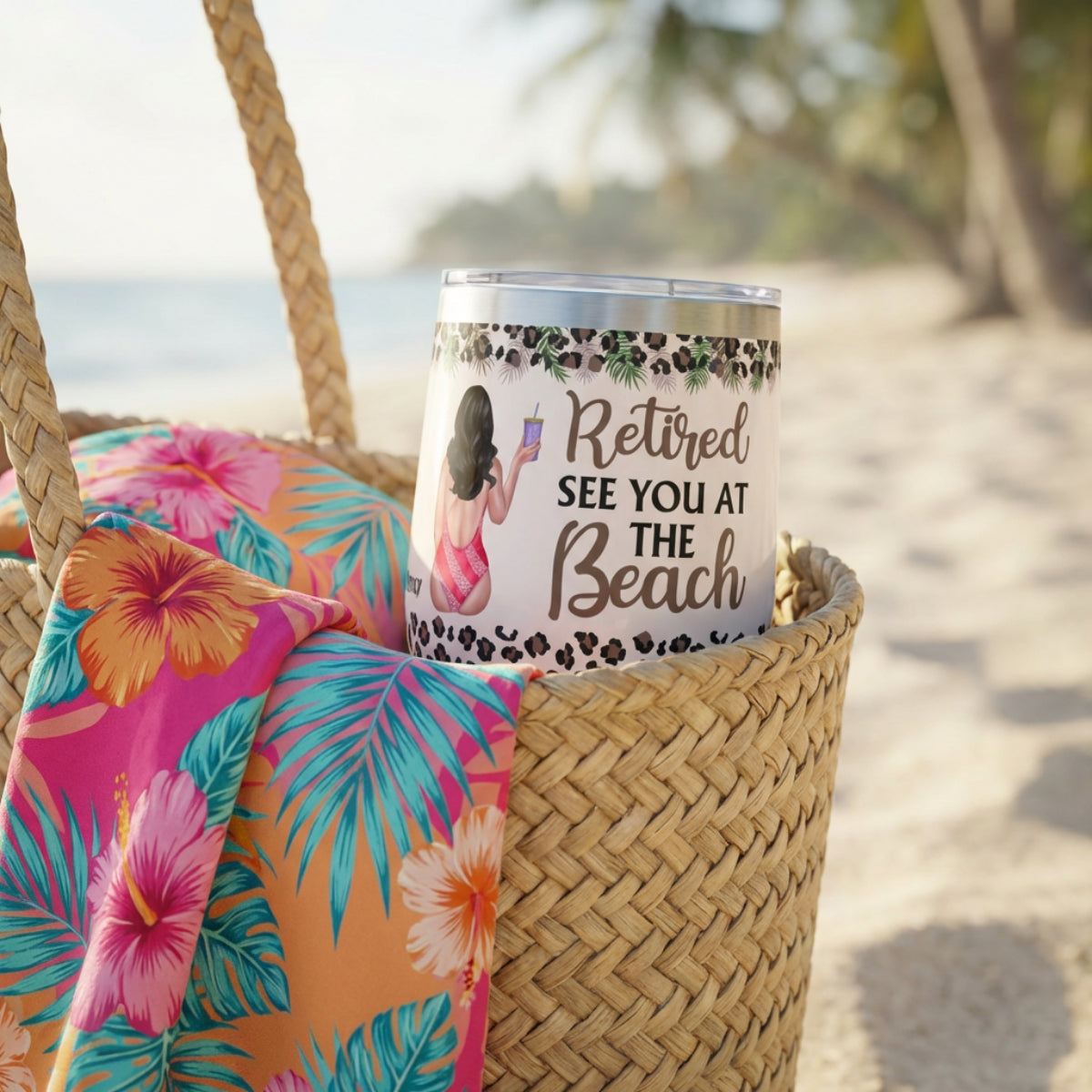 See You at the Beach Chill Wine Tumbler