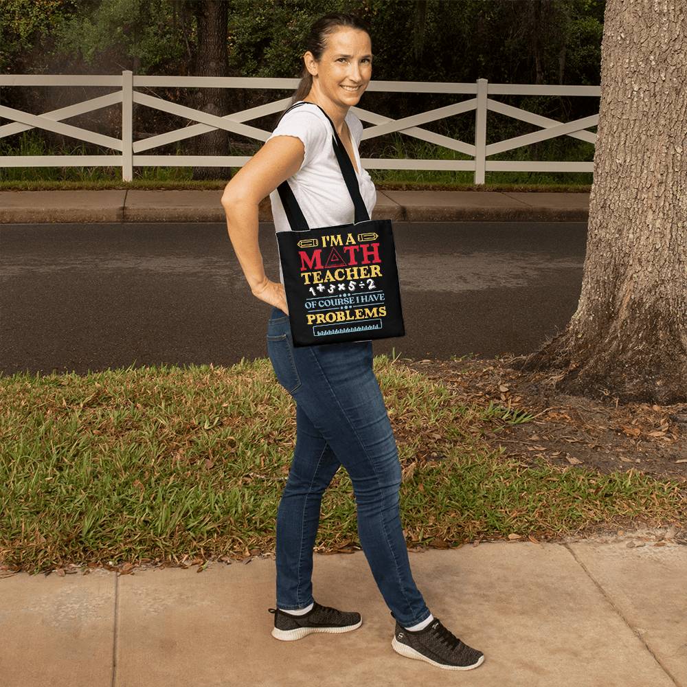 š§® Funny Math Teacher Weekender Tote Bag ā āOf Course I Have Problemsā Quote