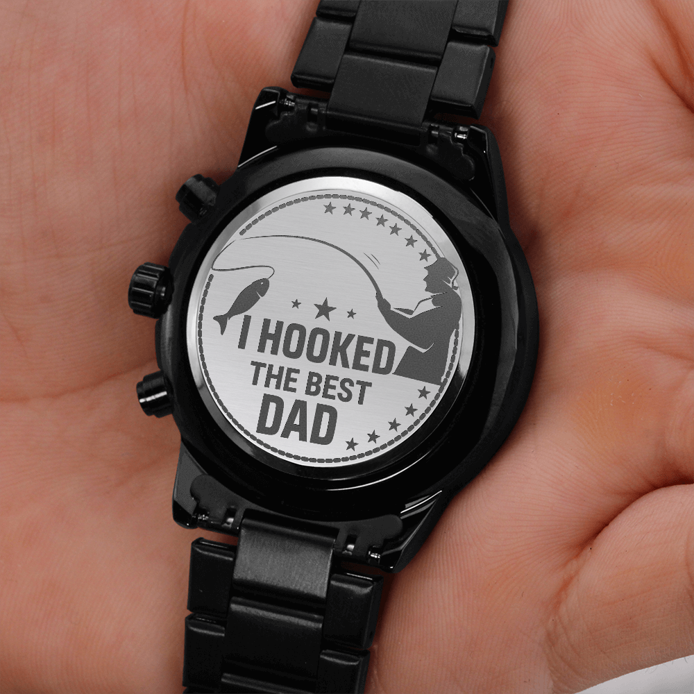 To My Father – Engraved Chronograph Watch Gift for Dad