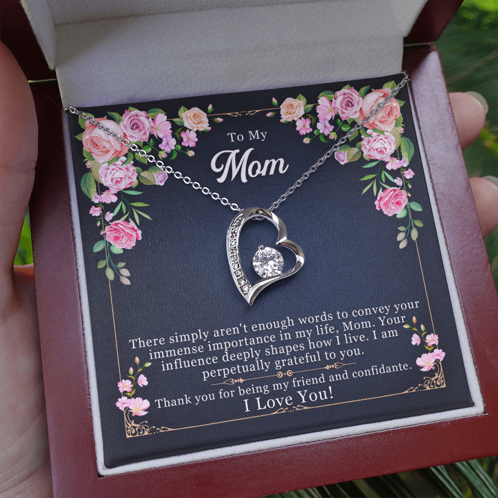 Forever Love Mom Necklace – To My Mom from Daughter or Son