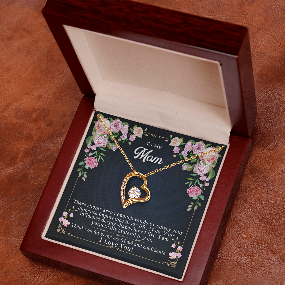 Forever Love Mom Necklace – To My Mom from Daughter or Son