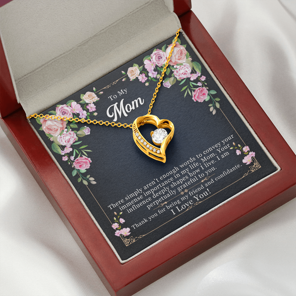 Forever Love Mom Necklace – To My Mom from Daughter or Son
