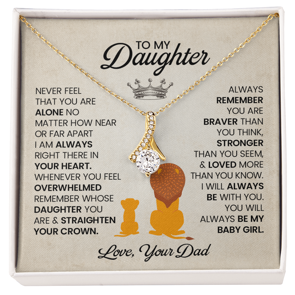 To My Daughter Necklace, Gift From Mom For Daughter !