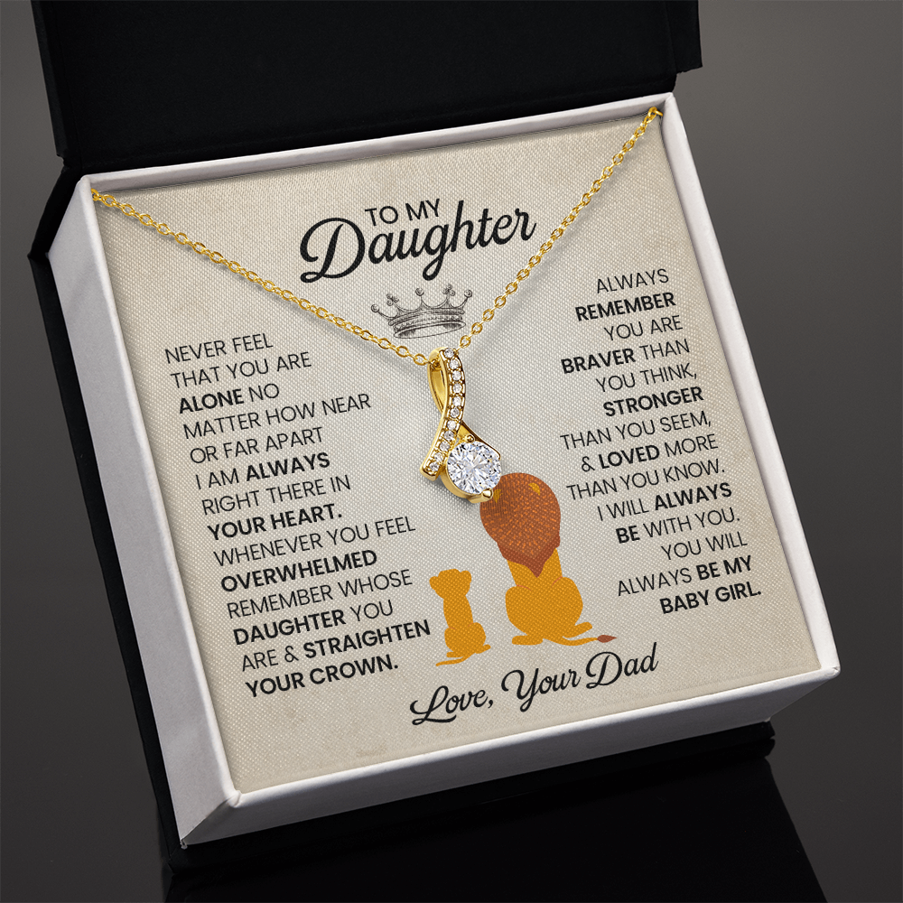 To My Daughter Necklace, Gift From Mom For Daughter !