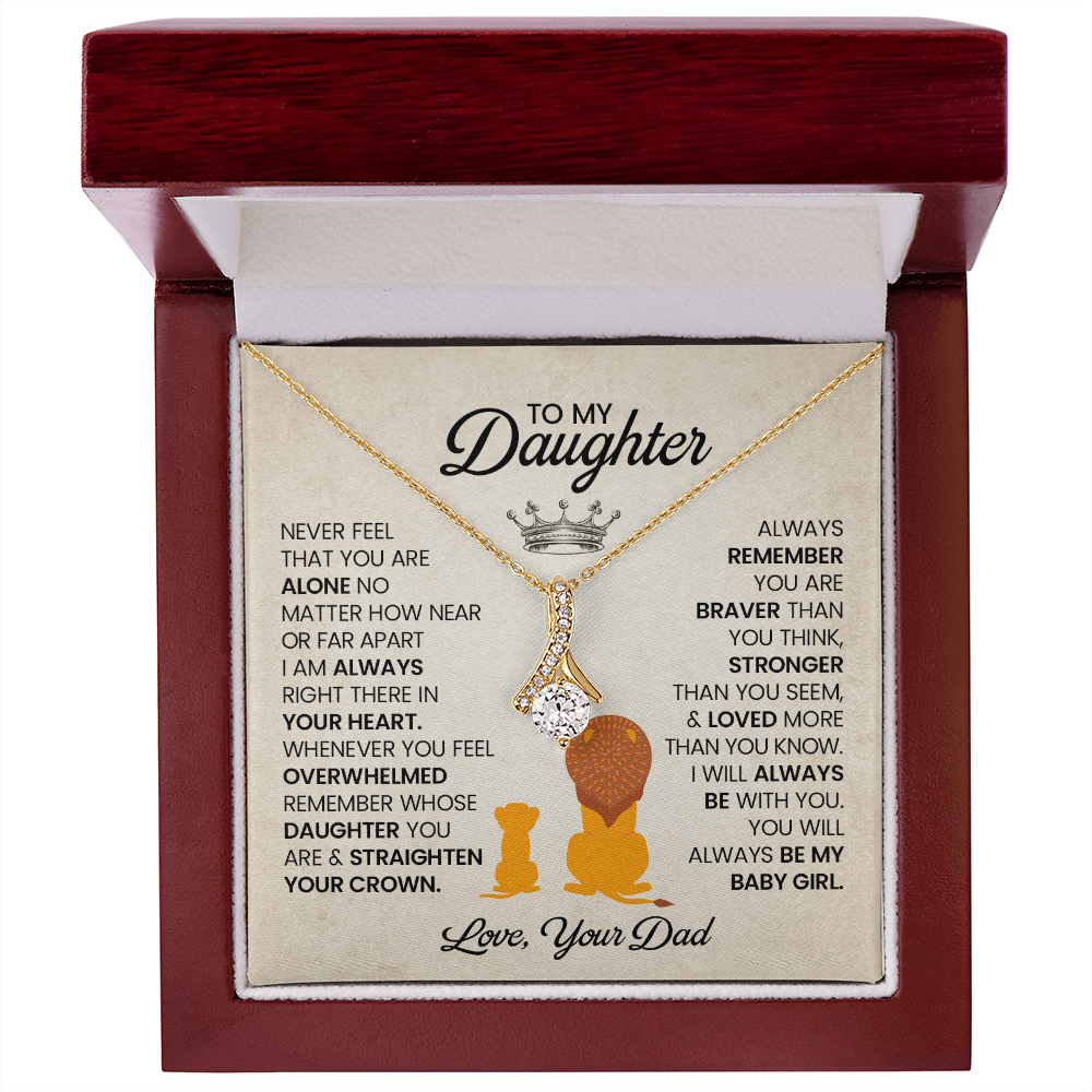 To My Daughter Necklace, Gift From Mom For Daughter !
