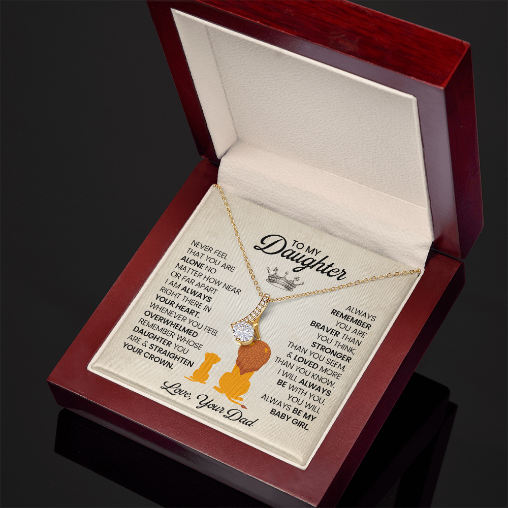 To My Daughter Necklace, Gift From Mom For Daughter !