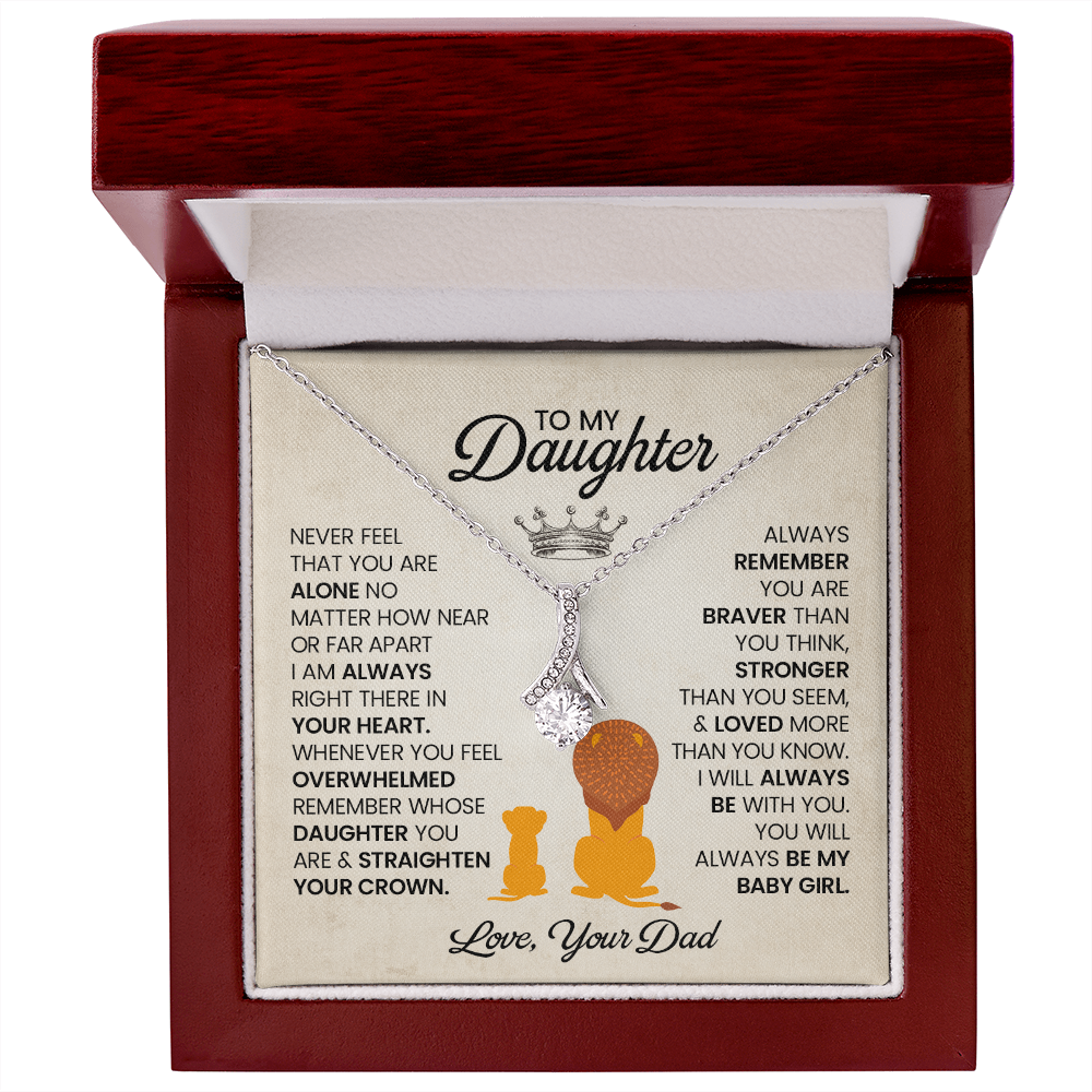 To My Daughter Necklace, Gift From Mom For Daughter !