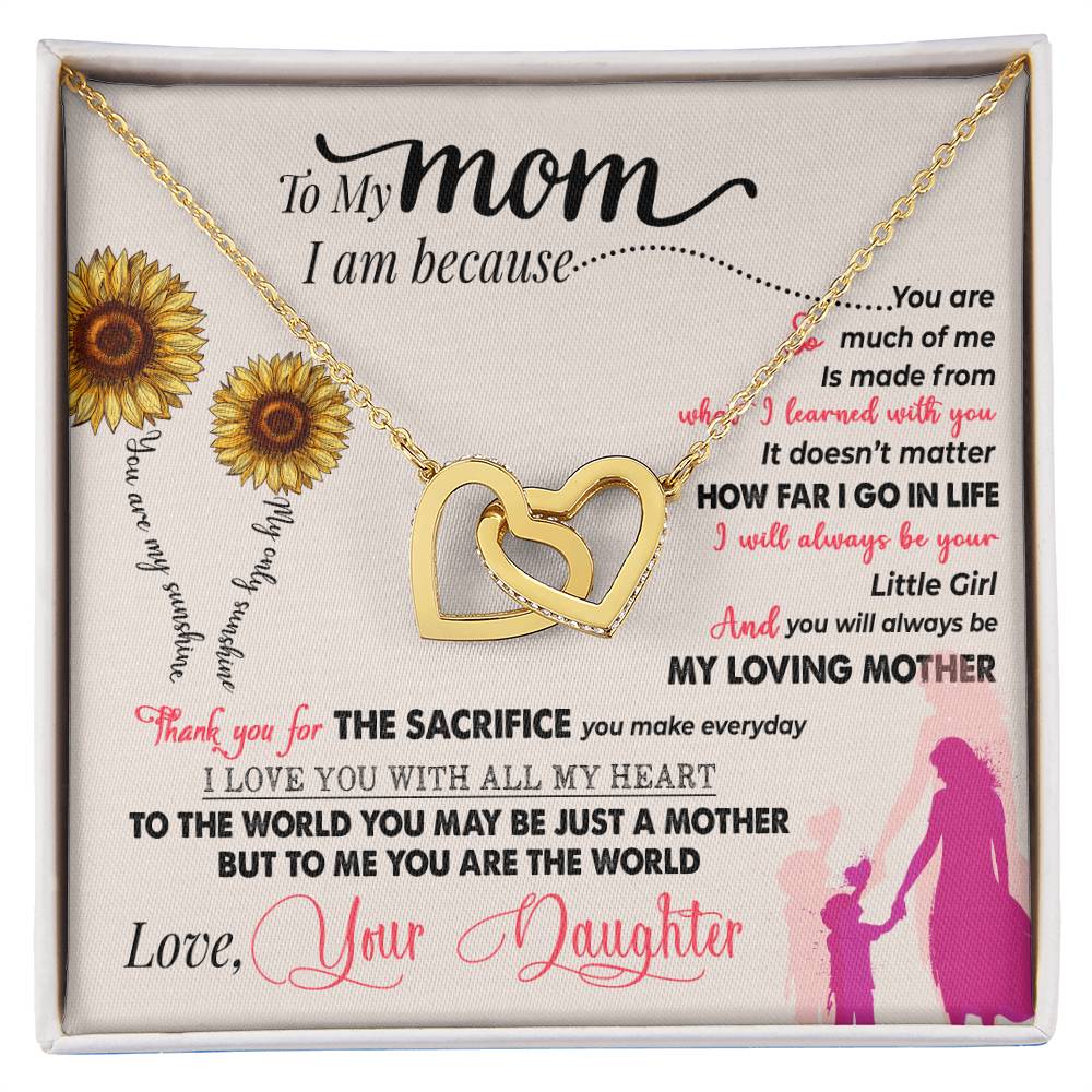 To My Mom Necklace, Thank You For Everything