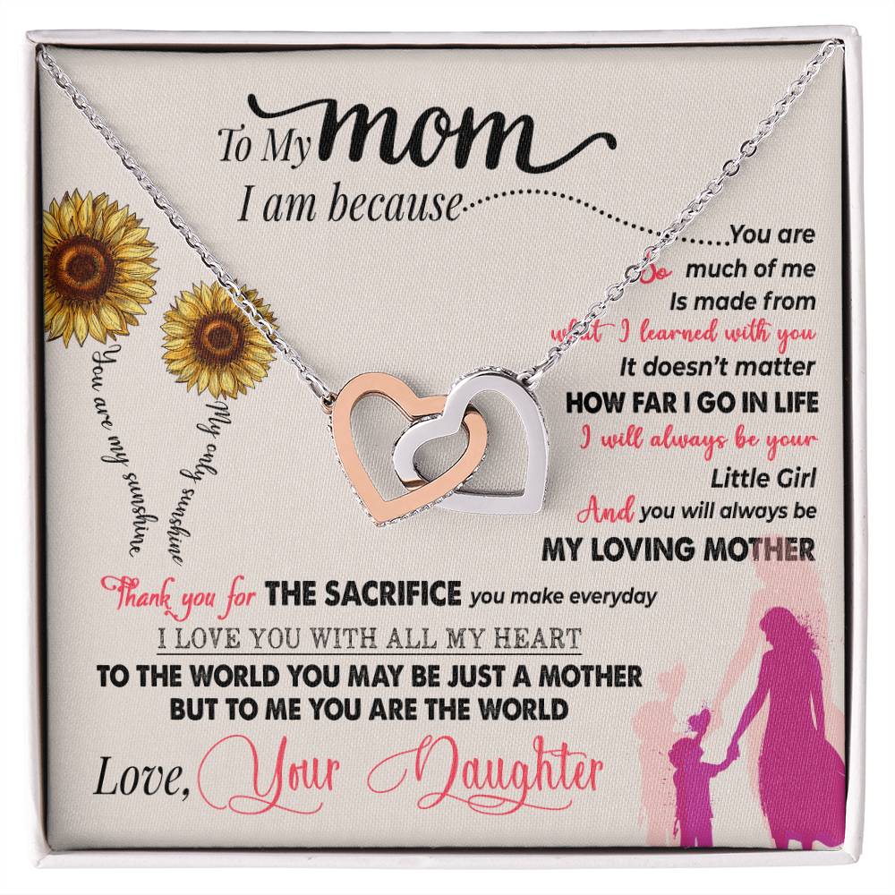 To My Mom Necklace, Thank You For Everything