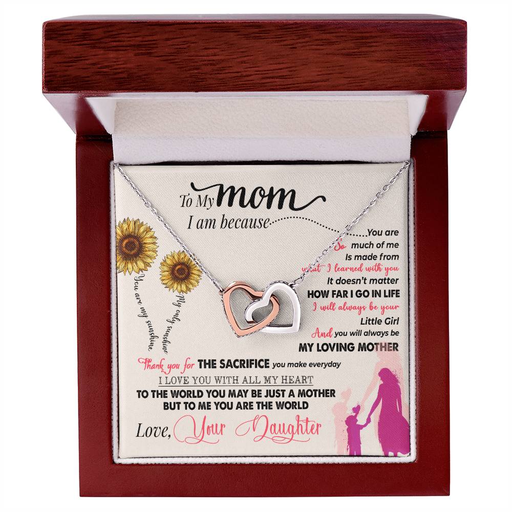 To My Mom Necklace, Thank You For Everything