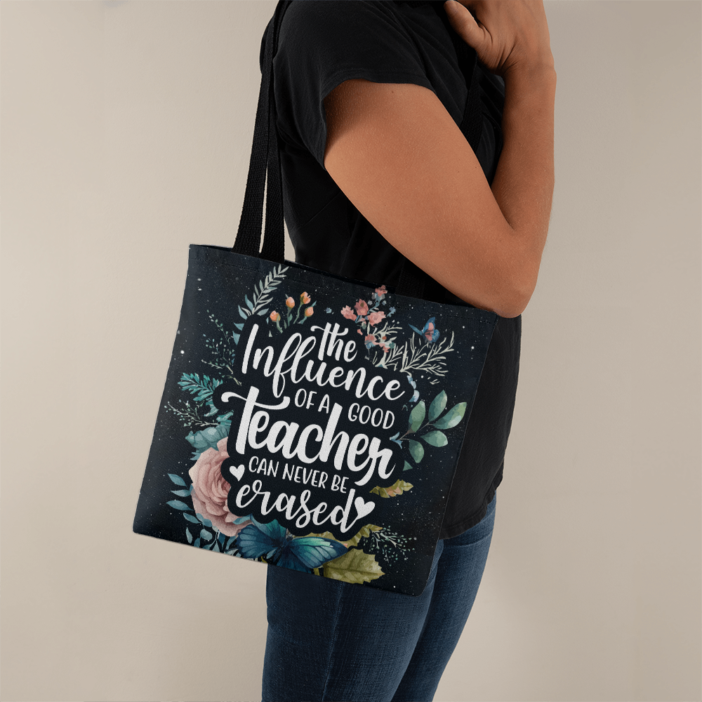 The Influence of a Good Teacher – Floral Tote Bag