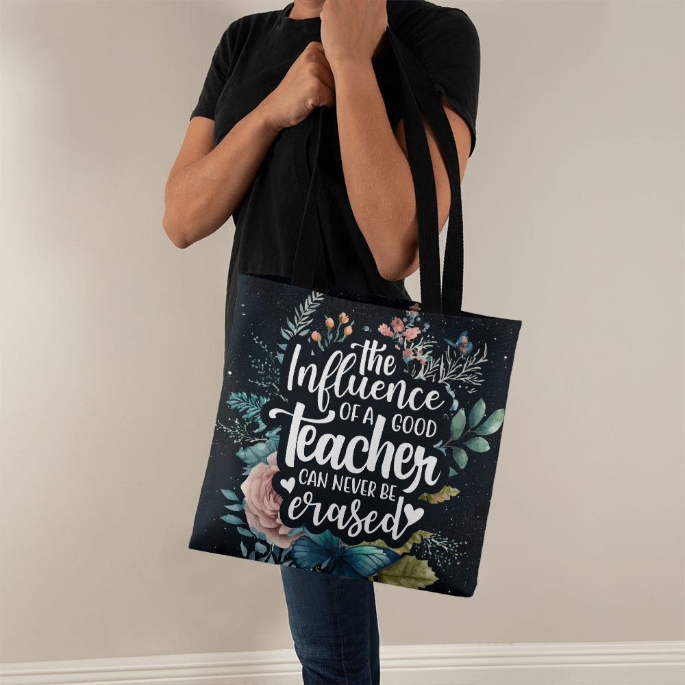 The Influence of a Good Teacher – Floral Tote Bag