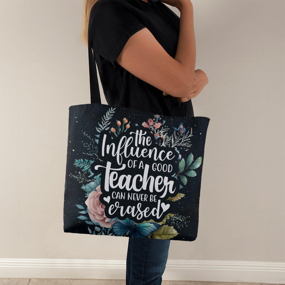 The Influence of a Good Teacher – Floral Tote Bag
